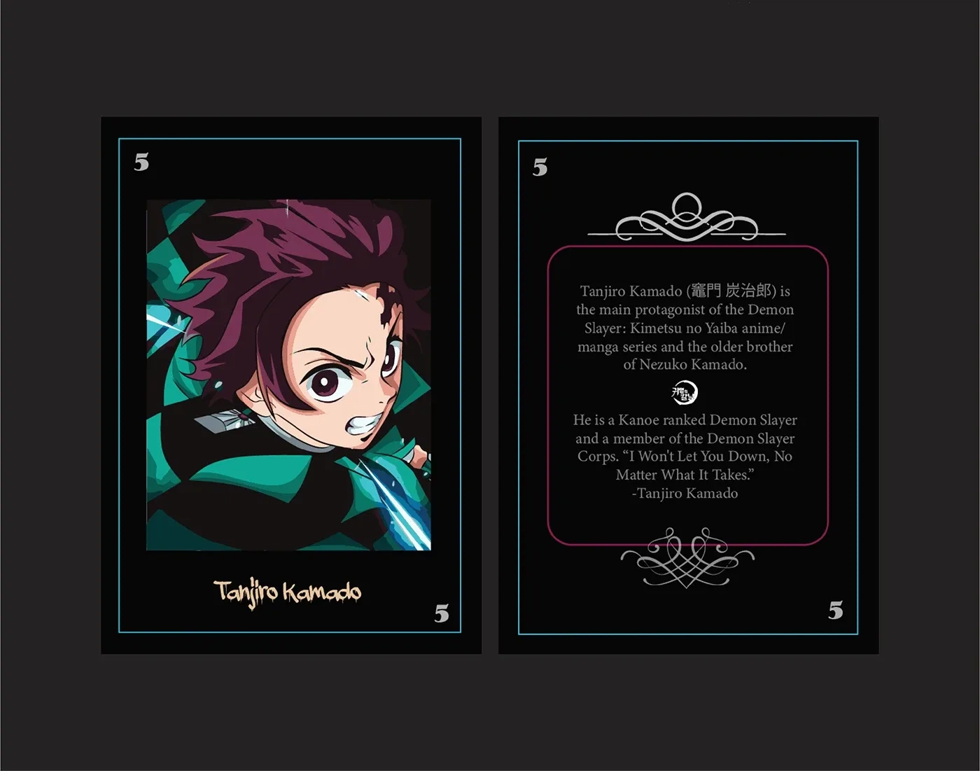 樱花骑士·绫角色卡片设计